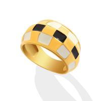 Пальцевидное Кольцо Титановой Стали, титан, Мужская & разный размер для выбора & эмаль, Много цветов для выбора, 11mm, продается PC