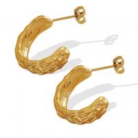 Titanium Steel Stud Earring Vacuum Ion Plating for woman Sold By Pair