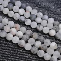 Schwarzer Rutilquarz Perle, DIY & verschiedene Größen vorhanden & satiniert, verkauft per ca. 15.35 ZollInch Strang