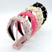 Hair Bands, Cloth, fashion jewelry & for woman & with rhinestone, more colors for choice, 55mm, Sold By PC
