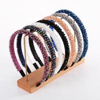 Hair Bands, Velveteen, with Glass Rhinestone, fashion jewelry & for woman, more colors for choice, 20mm, Sold By PC