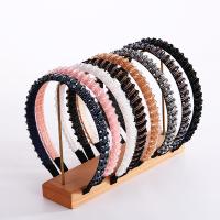 Hair Bands Cloth with Sponge & Crystal fashion jewelry & for woman & with rhinestone Sold By PC