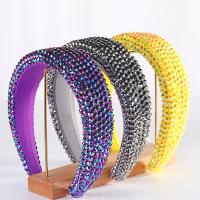Hair Bands Cloth with Sponge fashion jewelry & for woman & with rhinestone 40mm Sold By PC