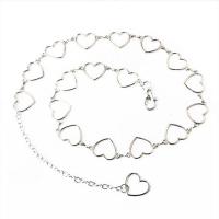 Tibetan Style Waist Chain, Heart, plated, fashion jewelry & different size for choice & for woman, more colors for choice, nickel, lead & cadmium free, Sold Per Approx 29.53 Inch, Approx 19.69 Inch Strand
