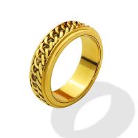 Titanium Steel Finger Ring, Donut, Vacuum Ion Plating, fashion jewelry & different size for choice, more colors for choice, Sold By PC