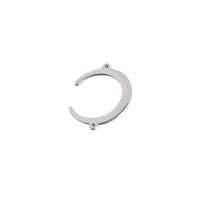 Stainless Steel Connector, 304 Stainless Steel, Moon, plated, 1/1 loop, more colors for choice, 25.30x29.90mm, Hole:Approx 1.45mm, Sold By PC