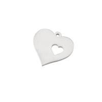 Stainless Steel Heart Pendants 304 Stainless Steel plated hollow Sold By PC