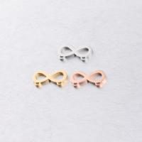 Stainless Steel Pendants 304 Stainless Steel Bowknot plated double-hole & hollow Approx 0.9mm Sold By PC