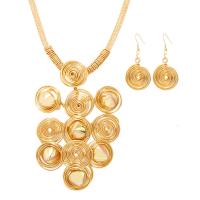 Tibetan Style Jewelry Sets, earring & necklace, with 2.76inch extender chain, plated, 2 pieces & fashion jewelry & for woman, more colors for choice, nickel, lead & cadmium free, Length:Approx 15.75 Inch, Sold By Set