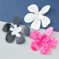 Acetate Stud Earring Flower fashion jewelry & for woman Sold By Pair