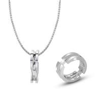 Titanium Steel Necklace Donut & for woman original color 8mm Length Approx 50 cm Sold By PC