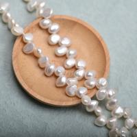 Perle perline Keishi coltivate d'acqua dolce, perla d'acquadolce coltivata naturalmente, Irregolare, DIY & superiore forato, bianco, 8-9mm, Venduto per Appross. 36-38 cm filo