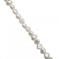 Perle perline Keishi coltivate d'acqua dolce, perla d'acquadolce coltivata naturalmente, Irregolare, DIY & stili diversi per la scelta, bianco, 4-5mm, Venduto per Appross. 32-36 cm filo