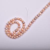 Cultured Round Freshwater Pearl Beads DIY mixed colors 5-6mm Sold Per Approx 14.96 Inch Strand