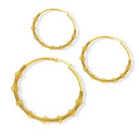 Titanstahl Kreolen, Kreisring, 18 K vergoldet, Modeschmuck & verschiedene Größen vorhanden & für Frau, keine, verkauft von Paar