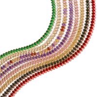 Cubic Zirconia armbånd, Titanium Stål, mode smykker & forskellig størrelse for valg & Micro Pave cubic zirconia & for kvinde, flere farver til valg, 5mm, Solgt af PC