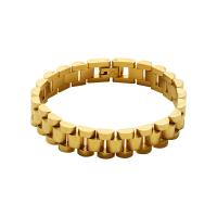 Acier titane bracelet, Plaqué d'or 18K, bijoux de mode & styles différents pour le choix, plus de couleurs à choisir, 10mm, Vendu par PC