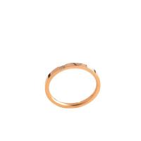 Titanium Steel Finger Ring gold color plated & for woman & with rhinestone Sold By PC