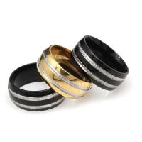 Titantium Steel Finger Ring, Titanium Steel, galvanizált, különböző méretű a választás, több színt a választás, Által értékesített PC