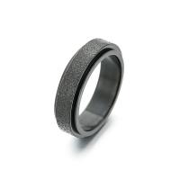Titanium Steel Finger Ring plated Unisex & frosted Sold By PC