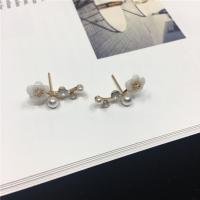 Resin Earring Zinc Alloy with Resin Flower plated fashion jewelry & for woman 20mm Sold By Lot