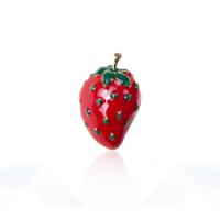 Enamel Brooch Zinc Alloy with Plastic Pearl Fruit plated Unisex Sold By Lot