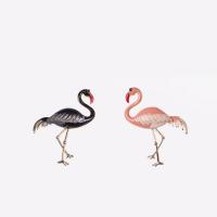 Enamel Brooch, Tibetan Style, Bird, gold color plated, Unisex, more colors for choice, nickel, lead & cadmium free, 38x50mm, 10PCs/Lot, Sold By Lot