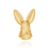 Zinc Alloy Brooches Rabbit gold color plated fashion jewelry & Unisex nickel lead & cadmium free Sold By Lot