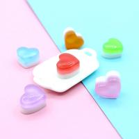 Celular Kit de bricolaje, resina, Corazón, más colores para la opción, 18x10mm, 10PCs/Bolsa, Vendido por Bolsa