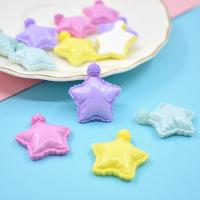 Mobile Phone DIY Decoration, Resin, Star, epoxy gel, more colors for choice, 26x28x8mm, 10PCs/Bag, Sold By Bag