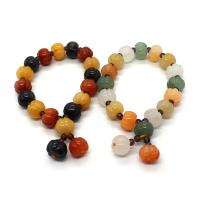 Gemstone Bracelets Natural Stone Pumpkin Carved Unisex Length Approx 18 cm Sold By PC