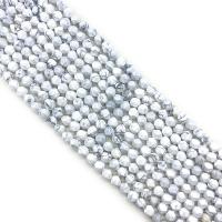 Magnesit Perle, DIY & verschiedene Größen vorhanden & facettierte, weiß, verkauft per ca. 38 cm Strang