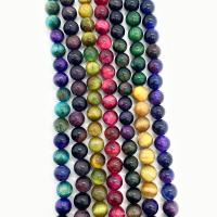 Tiger Eye Beads, Runde, du kan DIY & forskellig størrelse for valg, flere farver til valg, Solgt Per Ca. 38 cm Strand