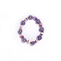 Polymer Clay Bracelet Flower for woman Length 7.09 Inch Sold By PC