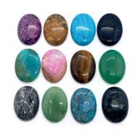 كبوشن الأحجار الكريمة, حجر كريم, القطع الناقص, ديي & مواد مختلفة للاختيار, المزيد من الألوان للاختيار, 30x40mm, تباع بواسطة PC