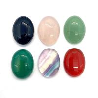 Natural Gemstone Cabochons, Ellipse, DIY & different materials for choice, more colors for choice, 15x20mm, Sold By PC