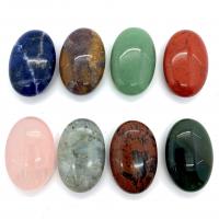 Natural Gemstone Cabochons, Ellipse, DIY & different materials for choice, more colors for choice, 30x45mm, Sold By PC