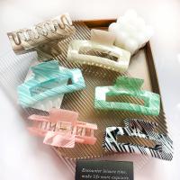 Hair Claw Clips, PVC Plastic, handmade, fashion jewelry & for woman, more colors for choice, 105x55mm, Sold By PC
