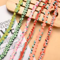 Polymer Ton Perlen , ObstFrucht, DIY & verschiedene Stile für Wahl, 10x4mm, verkauft per ca. 15.75 ZollInch Strang