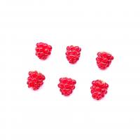 Perles murano faites à la main , chalumeau, raisin, DIY, pourpe, 12x15mm, Trou:Environ 2mm, Vendu par PC