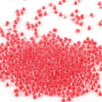 Colour Lined Glass Seed Beads Glass Beads Round color-lined DIY & two tone 3mm Approx 1mm Sold By Bag