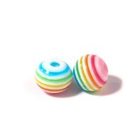 Resin Jewelry Beads, Flat Round, DIY & different size for choice, mixed colors, 6/8/10mm, 50PCs/Bag, Sold By Bag
