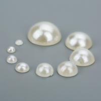 Plastic Cabochons Dome DIY white Sold By Bag