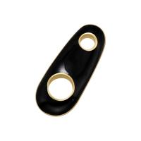 Brass Jewelry Pendants, gold color plated, for woman & enamel, more colors for choice, 14.50x6mm, Sold By PC