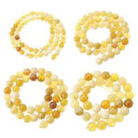 Gelber Opal Perle, rund, DIY & verschiedene Größen vorhanden, gelb, verkauft per ca. 16 ZollInch Strang