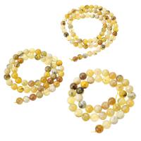 Yellow Opal Beads Round DIY yellow Sold Per Approx 16 Inch Strand