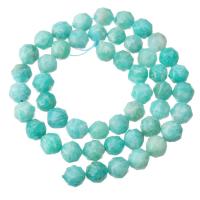 Amazonit perle, Krug, možete DIY & faceted, azuran, 8x8x8mm, Prodano Per Približno 15.4 inčni Strand