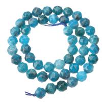 Apatites Beads, Round, DIY & faceted, sea blue, 8x8x8mm, Sold Per Approx 15.3 Inch Strand