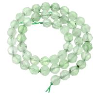 Natural Prehnite Beads Round DIY & faceted light green Sold Per Approx 16 Inch Strand