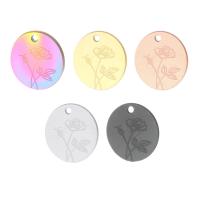 Stainless Steel Pendants, 304 Stainless Steel, Vacuum Ion Plating, DIY, more colors for choice, 13x13mm, 100PCs/Bag, Sold By Bag